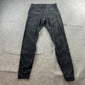 Lululemon Align Leggings Size 10 Full Length 28" Incognito Camo Multi Grey